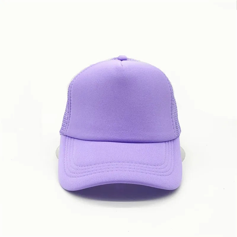 Custom Logo Mesh Trucker Hat – 5-Panel Snapback Baseball Cap for Men & Women