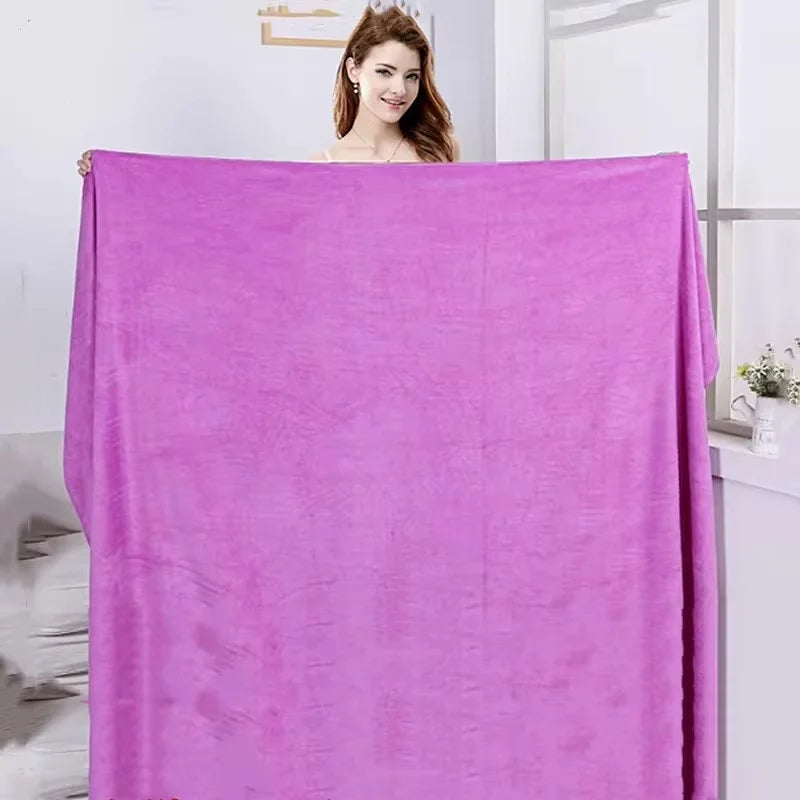 Large Soft Absorbent Bath Towel – Double-Sided, Non-Linting