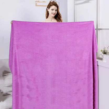 Large Soft Absorbent Bath Towel – Double-Sided, Non-Linting