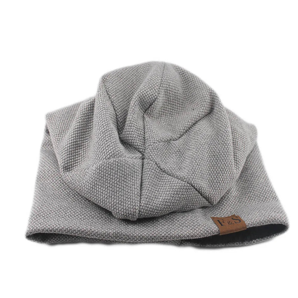 Knitted Slouchy Beanie Hat – Soft Unisex Skullcap for Men & Women