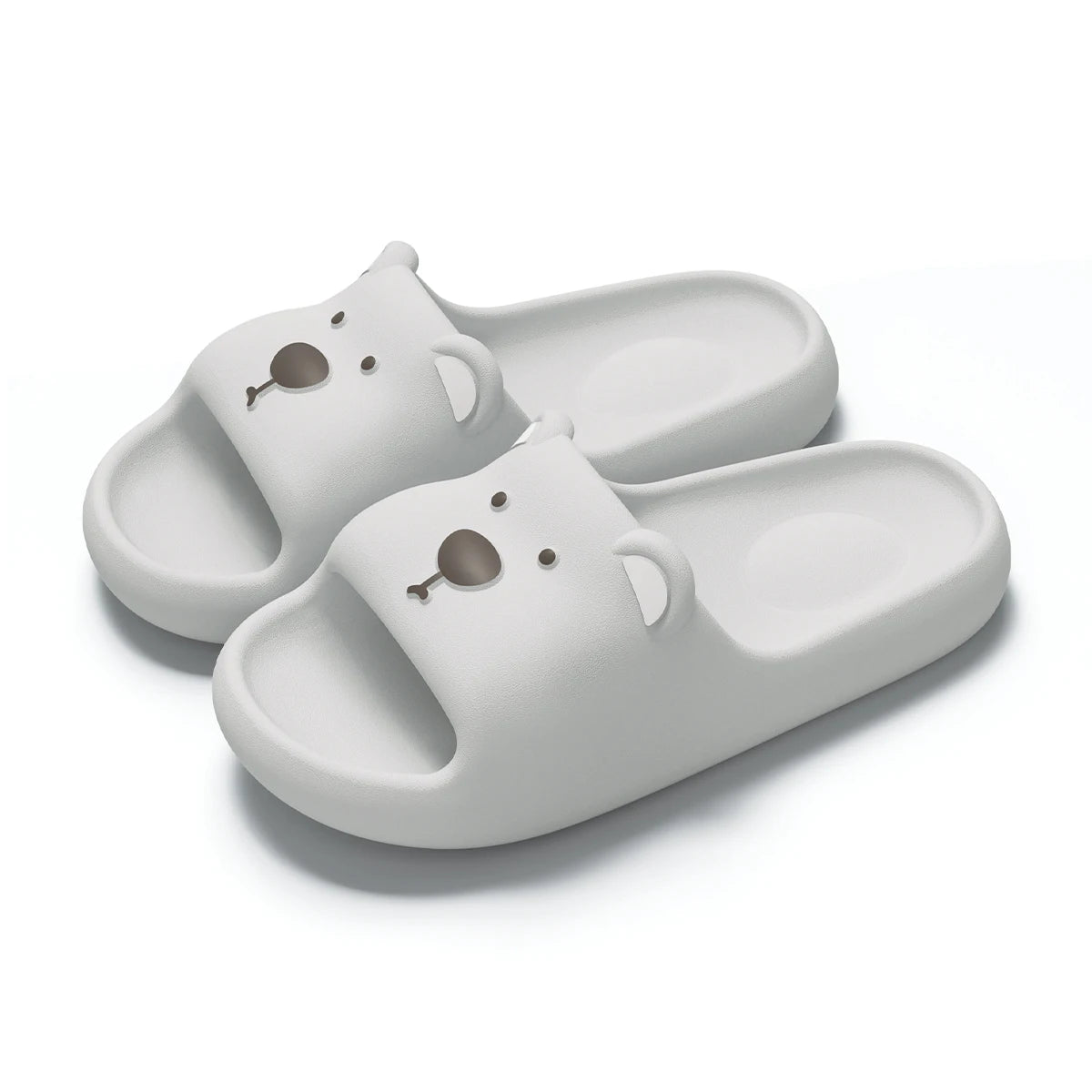 Pillow Rabbit Slippers Women Men House Slides Shower Sandals - Thick