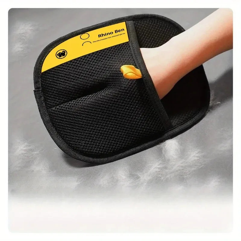Pet Grooming Glove – Static Hair Removal Mitt for Dogs & Cats