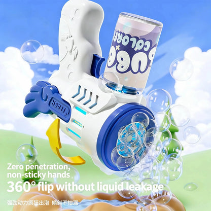 Automatic Bubble Gun Toy – Kids Outdoor Bubble Blower Machine