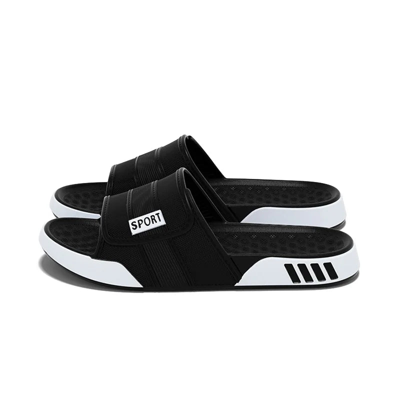 Men's Sport EVA Slippers – Soft Sole Plus Size Indoor & Outdoor Slides
