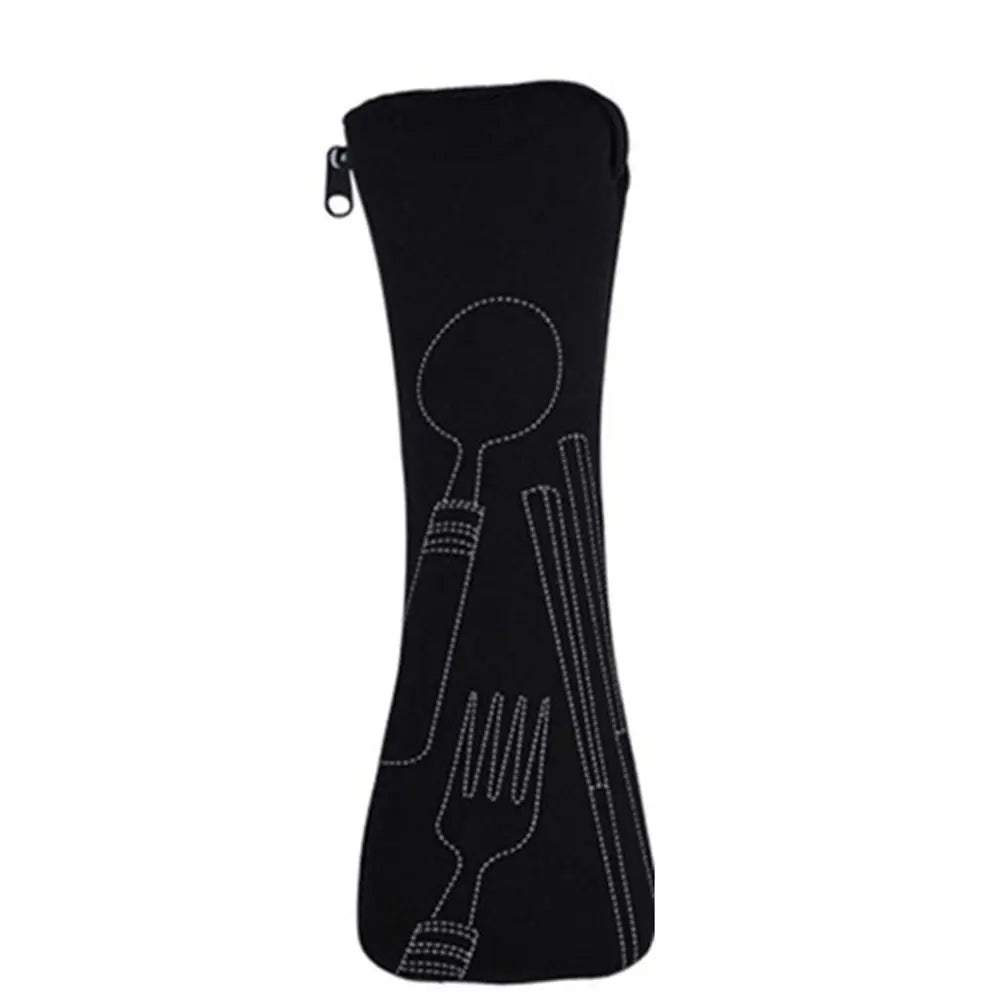Portable Cutlery Travel Bag – Zippered Utensil Pouch for Picnic & On-the-Go