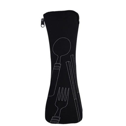 Portable Cutlery Travel Bag – Zippered Utensil Pouch for Picnic & On-the-Go