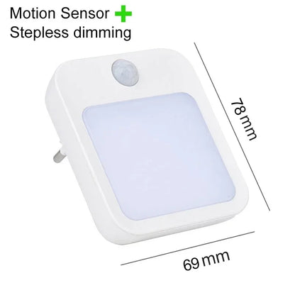 Night Light Motion Sensor Led Eu Us Plug Lamps Children S Night Light Wireless Lamp Bedside Table