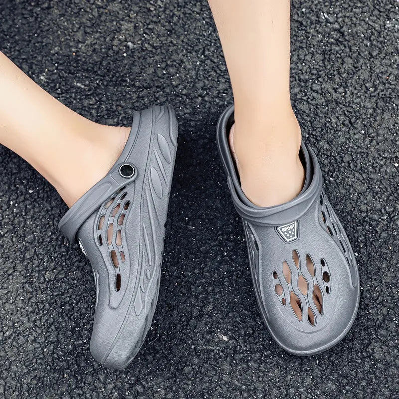 Summer Men Sandals Light Eva S Casual Shoes Hole Clogs Lovers Home Garden Outdoor Male Beach Flat