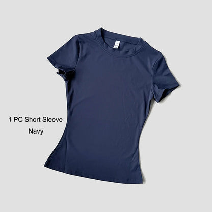 Women's Yoga Set – High-Waist Shorts & Sport Top Fitness Suit