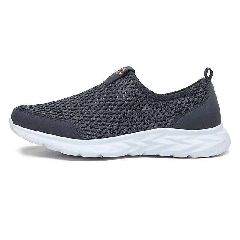 Lightweight Slip-On Mesh Sneakers – Breathable Summer Walking Shoes