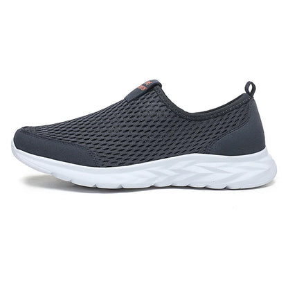 Lightweight Slip-On Mesh Sneakers – Breathable Summer Walking Shoes