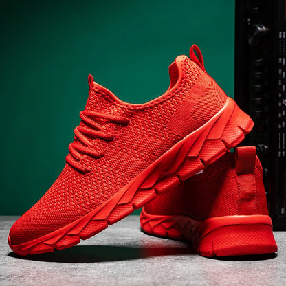Men's Breathable Mesh Sneakers Lightweight Running Shoes Plus Size