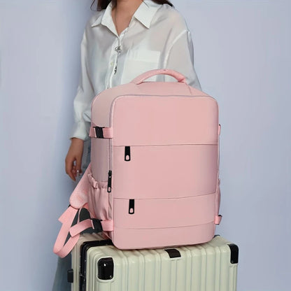 Lightweight Casual Backpack with Adjustable Straps & Multiple Pockets