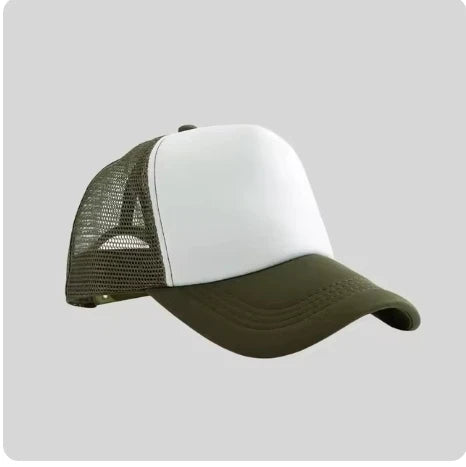 Custom Logo Mesh Trucker Hat – 5-Panel Snapback Baseball Cap for Men & Women