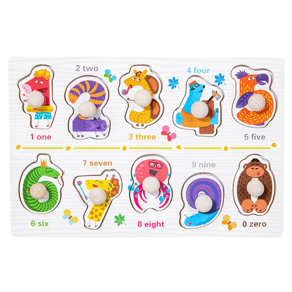 Wooden Peg Puzzle for Kids – Montessori Educational Toy