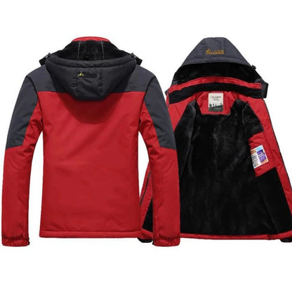 Men's Winter Parka Hooded Jacket – Thick Fleece-Lined Windproof Coat