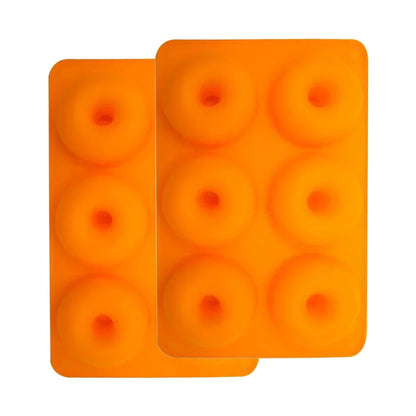 Silicone Donut Mold 6-Cavity Non-Stick Baking Pan for Doughnuts & Bagels