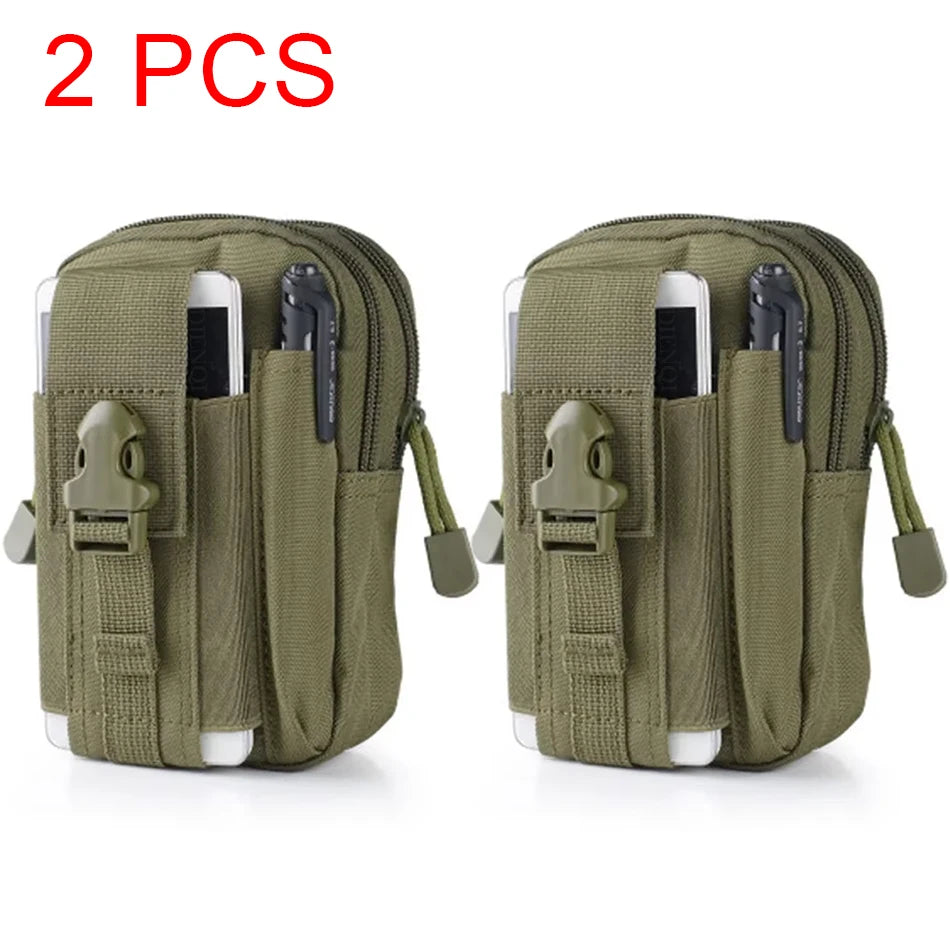 Tactical Molle Waist Bag Phone Pouch Belt Fanny Pack