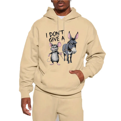 Drawstring Hoodie Casual Fleece Pullover Sweatshirt