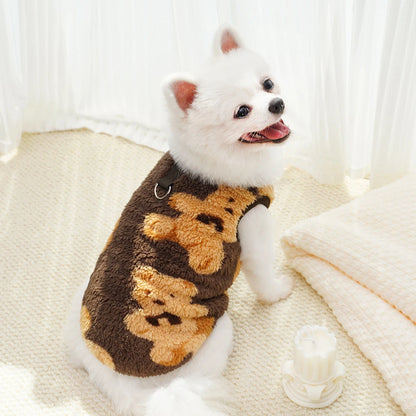Dog Fleece Pajamas – Warm Winter Pet Coat for Small to Large Dogs