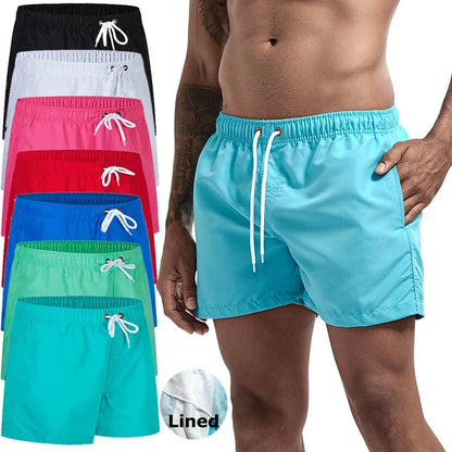 Men's Swim Trunks – Quick Dry Board Shorts with Mesh Lining