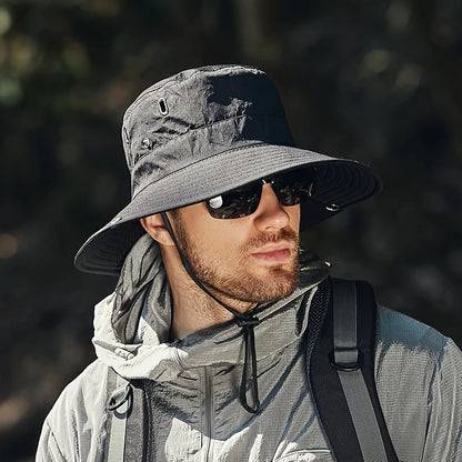 Waterproof Bucket Hat – Men's Breathable Outdoor Sun Hat