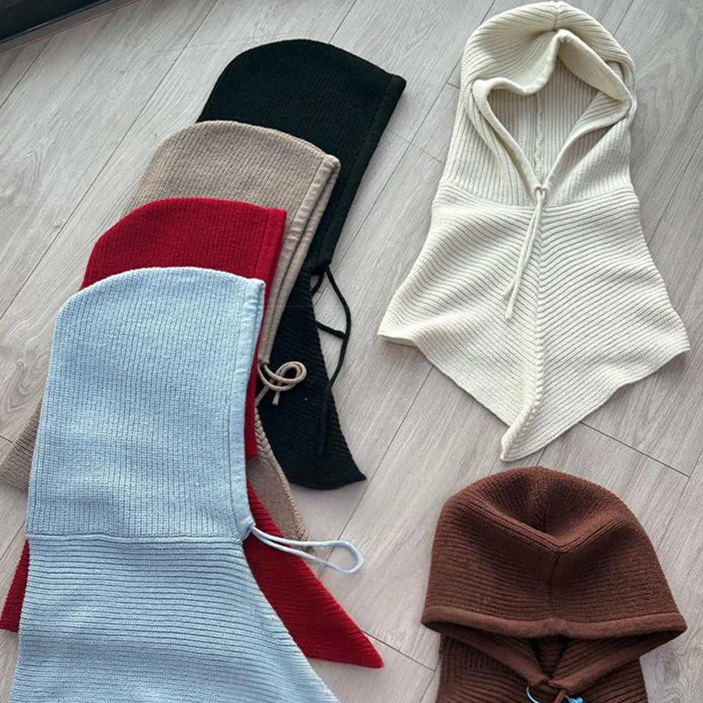Knit Balaclava Hood Scarf – Warm One-Piece Neck Cover