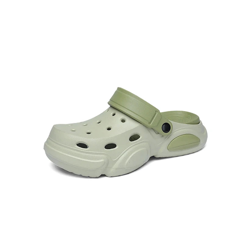 Men's Thick-Sole Clog Sandals – Non-Slip Breathable Beach Slippers