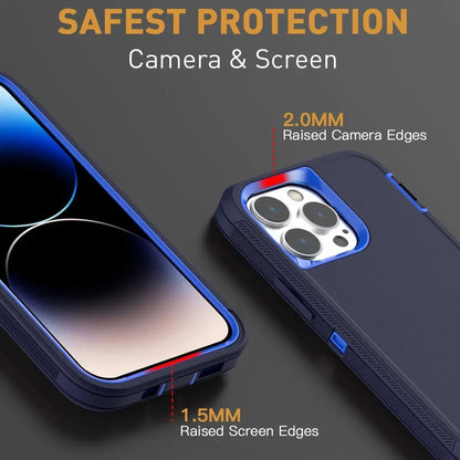 3 1 Heavy Duty Armor Shockproof Dust-Proof Case Iphone 15 14 13 12 11 16pro Max Mini Xsmax Xr X Xs