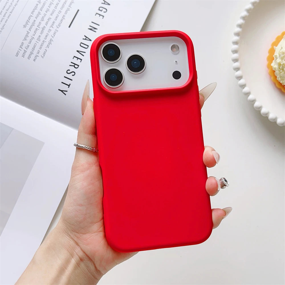 Matte Candy Color Phone Case Iphone 17 Air 16 16e 15 Pro Max Liquid Silicone Shockproof Protection