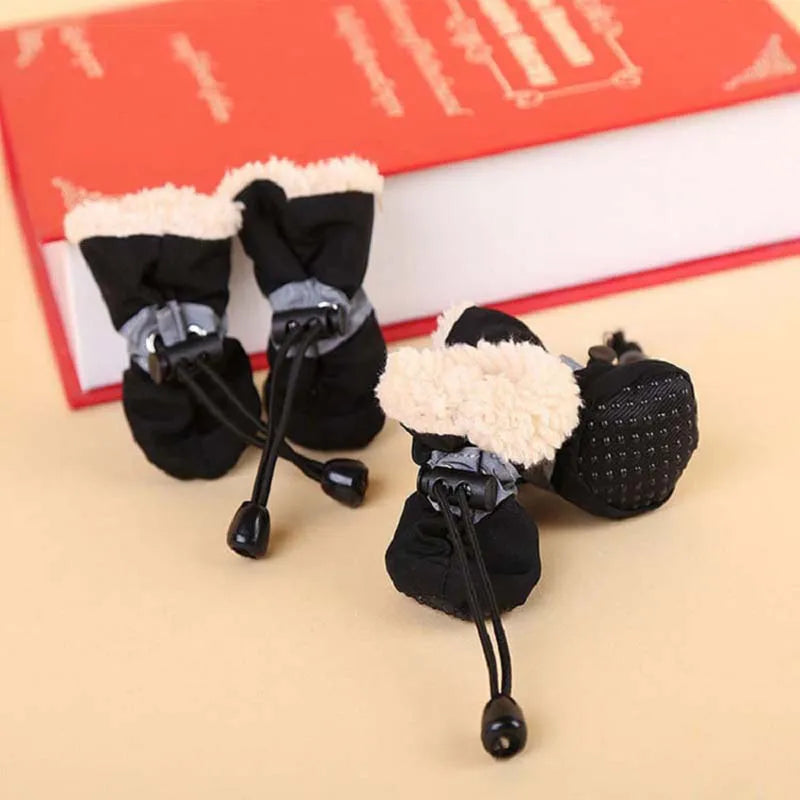 Puppy Shoes – Antiskid Waterproof Soft-Sole Dog Boots (4pcs)