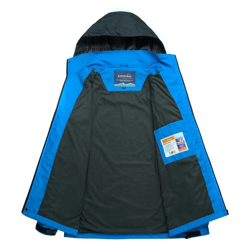 Men's Outdoor Hiking Windbreaker Jacket – Waterproof Hooded Coat