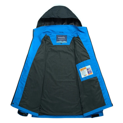 Men's Outdoor Hiking Windbreaker Jacket – Waterproof Hooded Coat