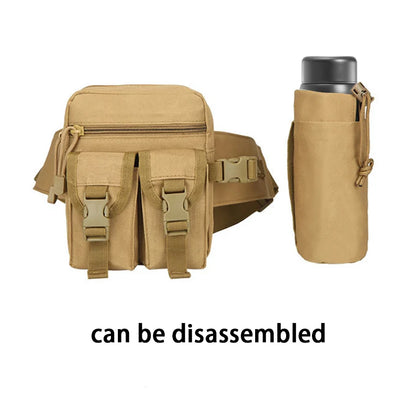 Tactical Waist Bag with Detachable Water Bottle Holder