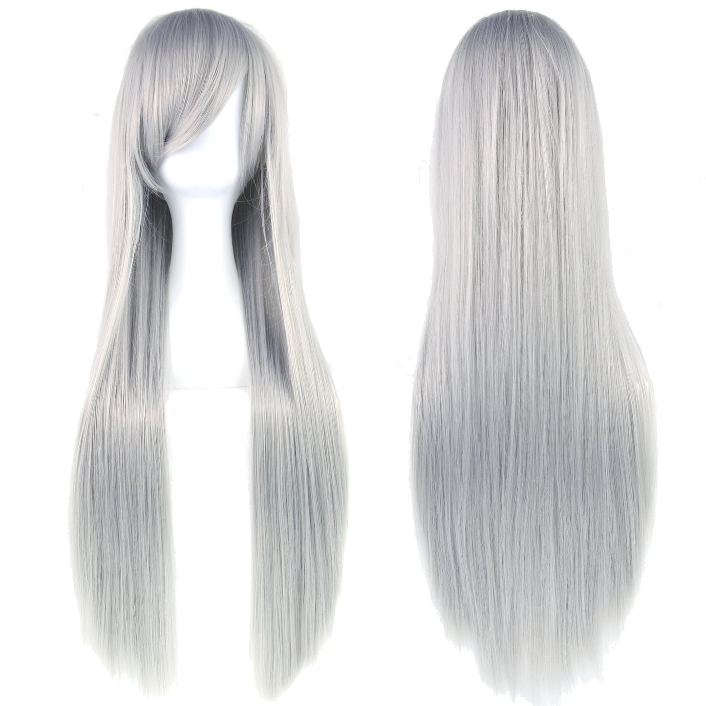 Long Straight Cosplay Wig 80cm Synthetic Hair – 36 Colors