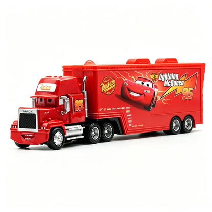 Disney Pixar Cars Mack Truck & Racing Car Diecast Model Set – Kids Gift
