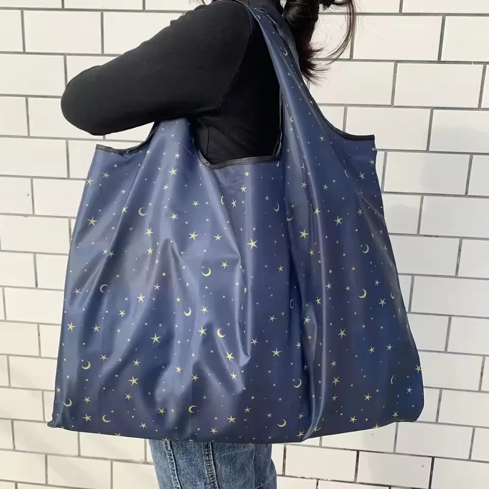 Reusable Folding Shopping Bag – Large Capacity Eco Tote