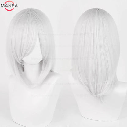 Anime Cosplay Wig - 40cm Medium Straight Wig with Bangs