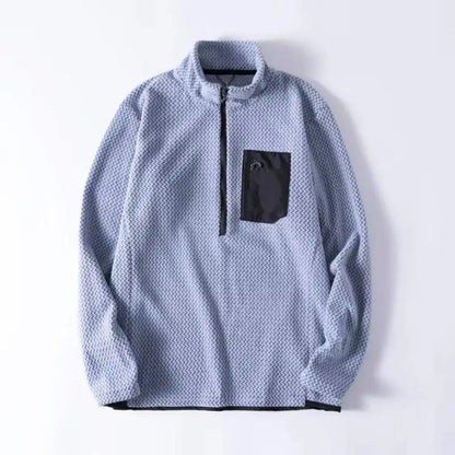 Fleece Half-Zip Sweatshirt – Thick Unisex Long Sleeve Pullover