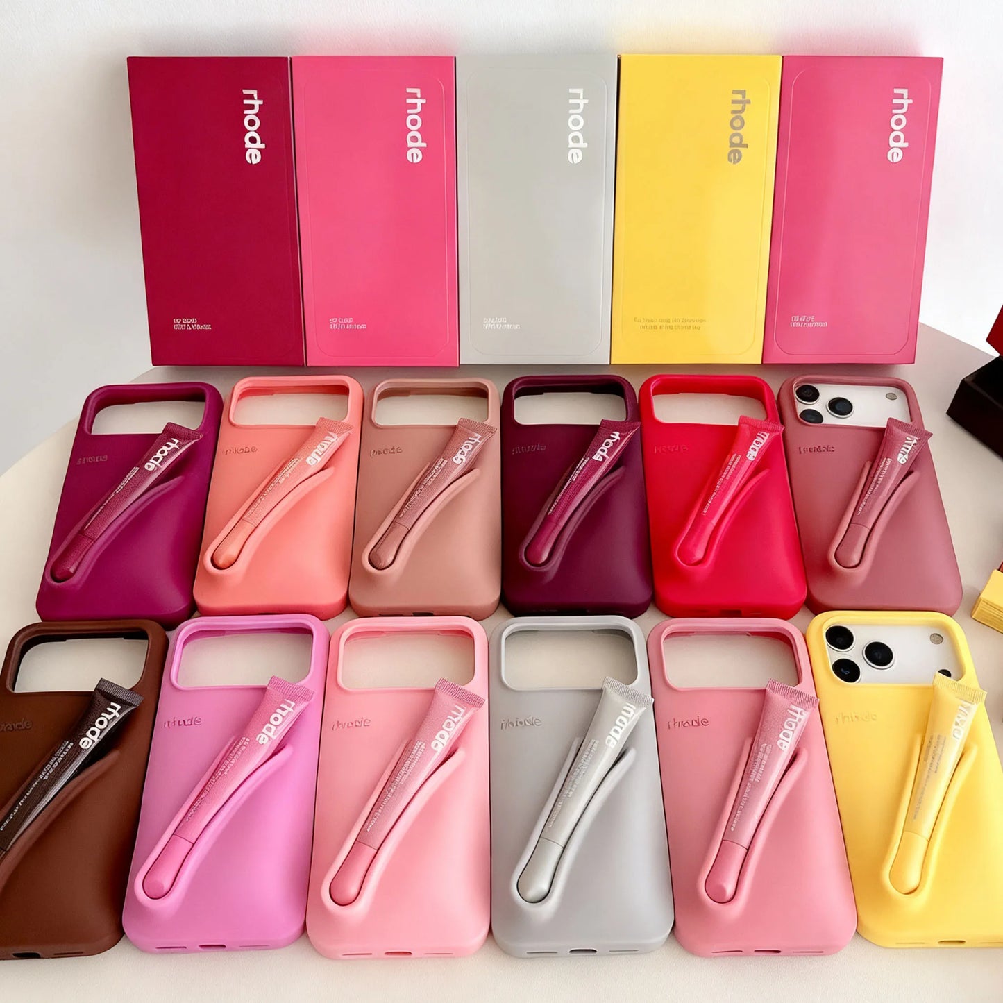 Brand Lemontini Phone Case Iphone 11 12 13 14 15 16 Pro Max Plus 17 Air Makeup Lip Gloss Silicone