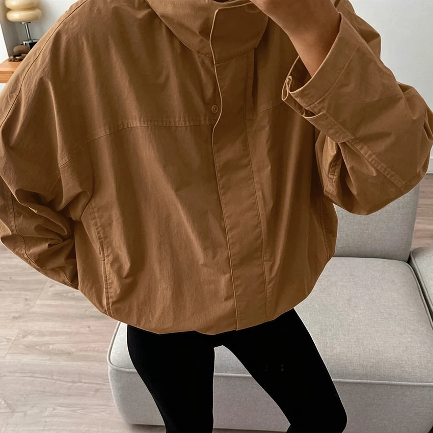 Turtleneck Zipper Jacket – Women's Casual Outerwear