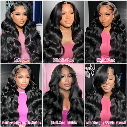 Boby Wave Human Hair Wigs 13x6 Hd Transparent Lace Front Wig 13x4 Women Brazilian Virgin Frontal 250