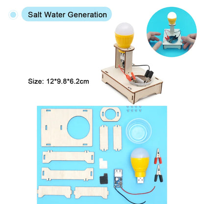 DIY STEM Science Experiment Kit for Kids – Handmade Assembly Model Toy (32 Designs)