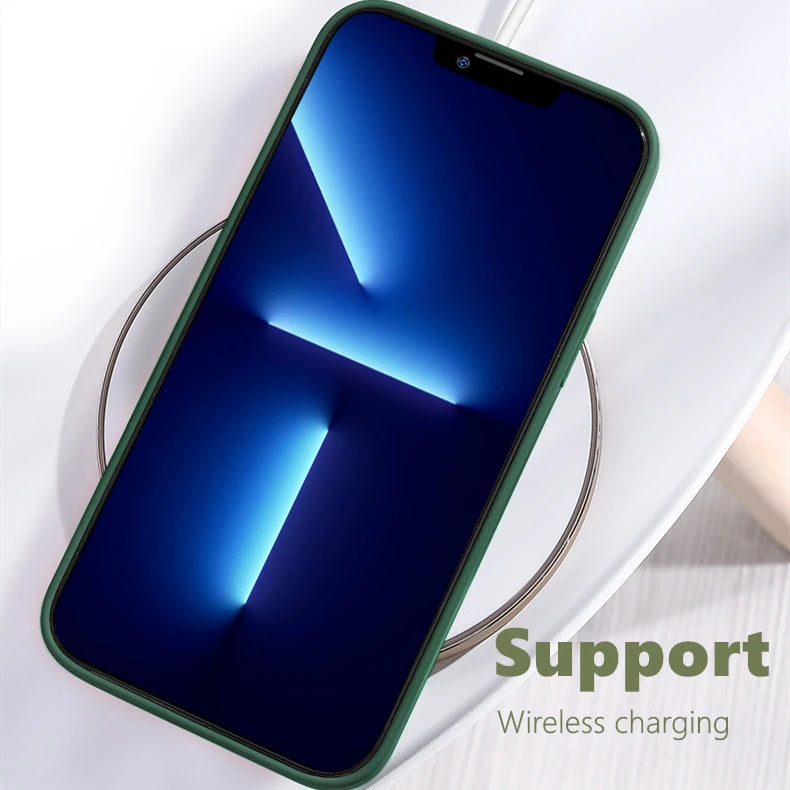 Iphone 7 Phone Case 8 Tpu Luxury Shockproof Original Liquid Silicone Se 2020 2022 Plus Cover