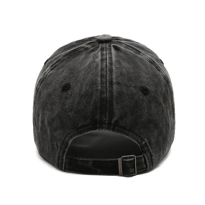 Cotton Baseball Cap – Vintage Washed Snapback Hat Unisex