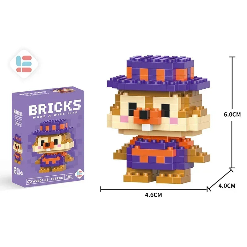 Disney Tsum Tsum Mini Building Blocks – Cartoon Micro Brick Figures