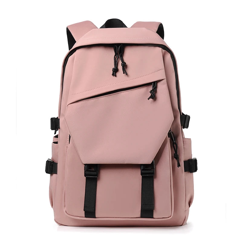 Travel Backpack 15" – Large Capacity Solid Color Daypack