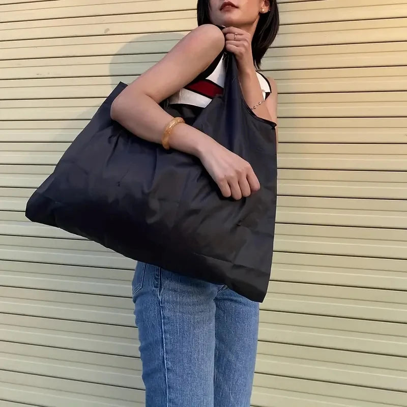 Reusable Foldable Shopping Tote Bag – Large Capacity Grocery Bag