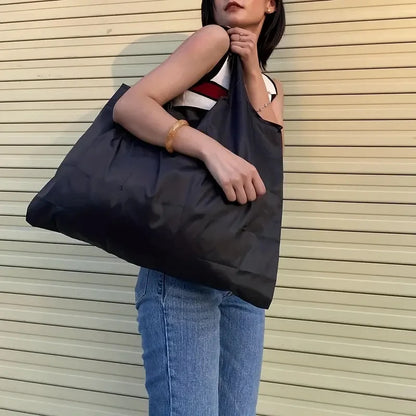 Reusable Foldable Shopping Tote Bag – Large Capacity Grocery Bag