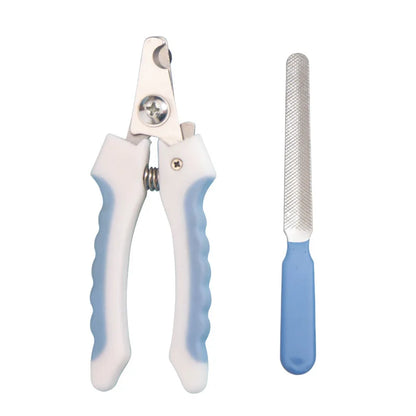 Pet Nail Clippers with File – Stainless Steel Dog & Cat Grooming Set